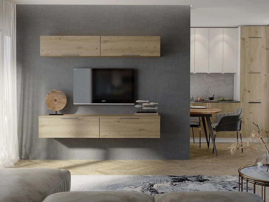 Модульная гостиная Слайд 3, дуб дикий