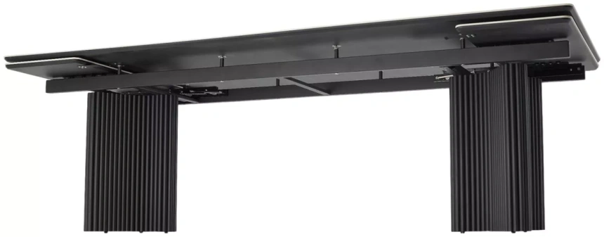 Обеденный раздвижной стол Адажио 240 (320), Pandora, керамика, черный каркас 