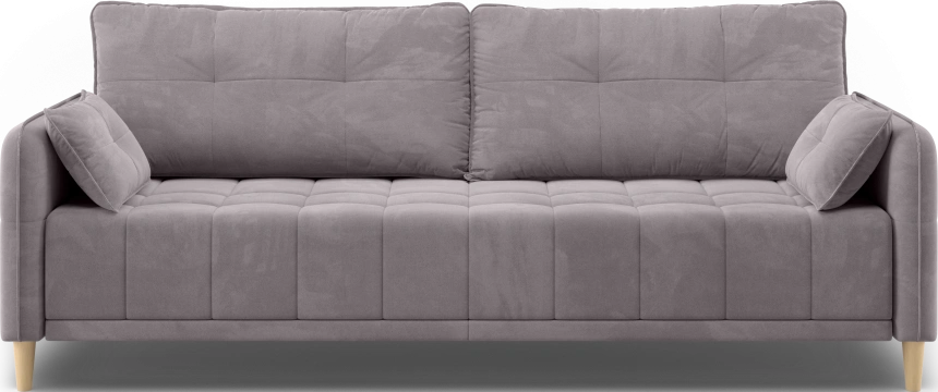 Диван прямой Тадеуш, модель 043, Velutto 08 (серый)