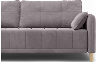 Диван прямой Тадеуш, модель 043, Velutto 08 (серый)