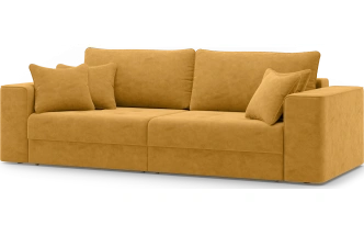 Диван прямой Венте, модель 035, Germes Umber (желтый)