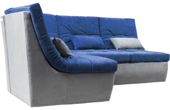 Диван угловой София 2 с кресельной частью, MONAKO-A 09, MONAKO-A 14, с задней тканью