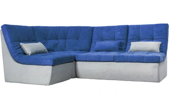 Диван угловой София 2 с кресельной частью, MONAKO-A 09, MONAKO-A 14, с задней тканью