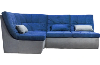 Диван угловой София 2 с кресельной частью, MONAKO-A 09, MONAKO-A 14, с задней тканью