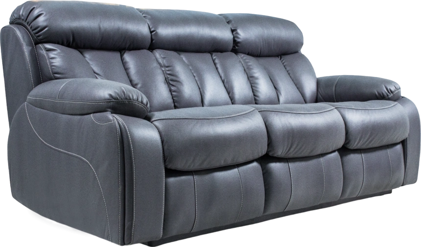 Диван прямой Азалия, Нубук №7 (Dusty blue)