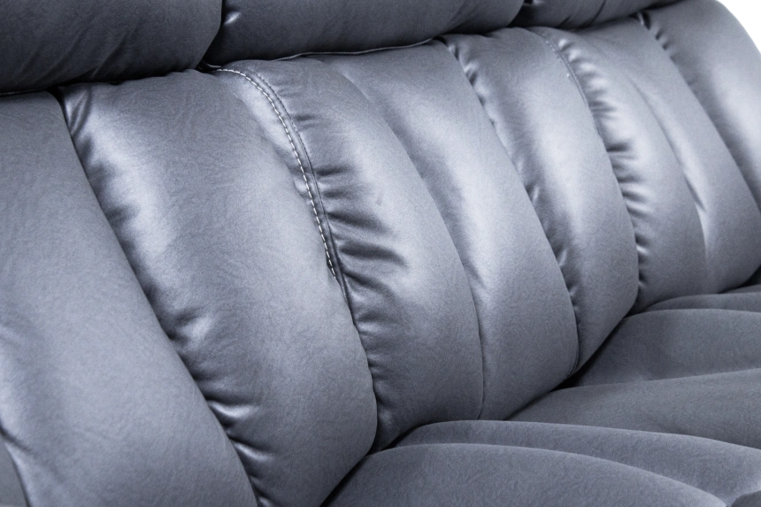 Диван прямой Азалия, Нубук №7 (Dusty blue)