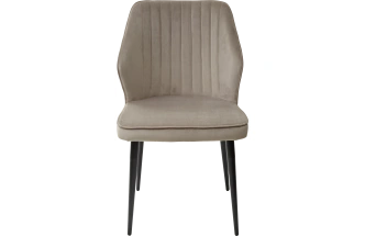 Стул Seattle-V, мягкий, латте #25, велюр, черный каркас