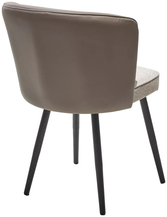 Стул Моне, мягкий, Rovena Biscut ткань, Orakul 290 экокожа, черный каркас