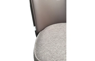 Стул Моне, мягкий, Rovena Biscut ткань, Orakul 290 экокожа, черный каркас