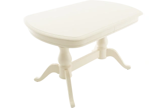 Кухонный стол Фабрицио-2м, 120, слоновая кость, каркас слоновая кость