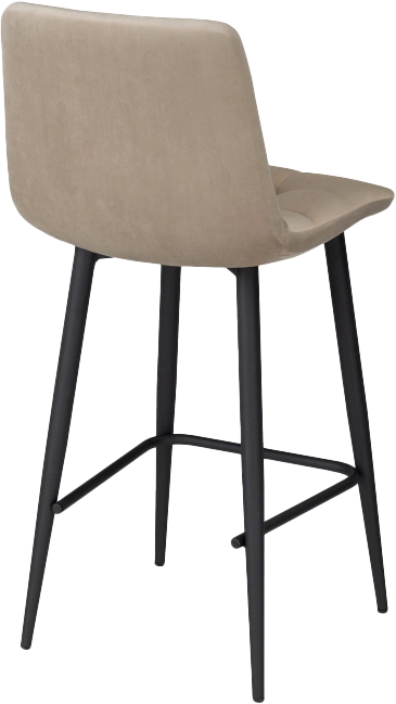 Полубарный стул Чилли К, на металлокаркасе, бежевый / черный