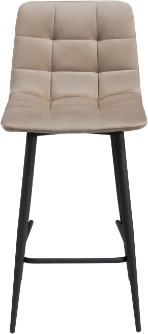 Полубарный стул Чилли К, на металлокаркасе, бежевый / черный