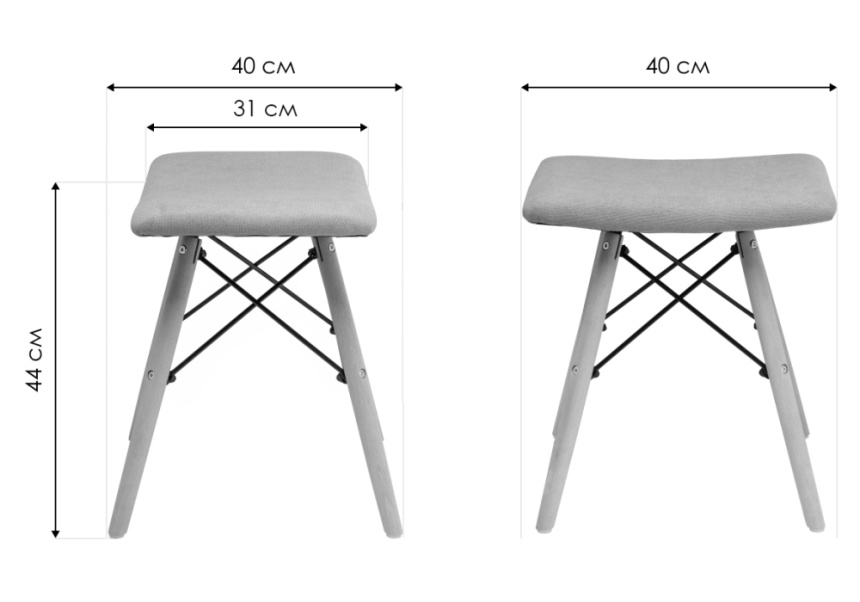 Табурет Ben, grey