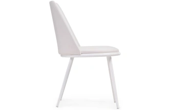Стул Алдис, на металлокаркасе, катания вайт / белый матовый