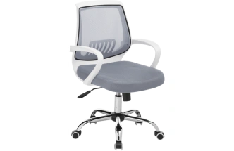 Компьютерное кресло Ergoplus, light gray / white