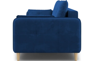 Диван прямой Тадеуш, модель 043, Velutto 26 (синий)