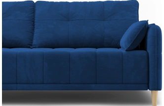 Диван прямой Тадеуш, модель 043, Velutto 26 (синий)