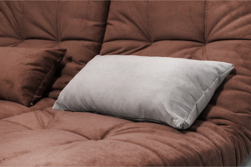 Диван угловой София 2 с кресельной частью, MONAKO-A 04, MONAKO-A 14, с задней тканью