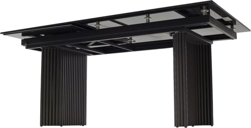 Кухонный стол Ragnar 180, цвет 1697 Коричневая кожа, керамика, Темно-серый каркас