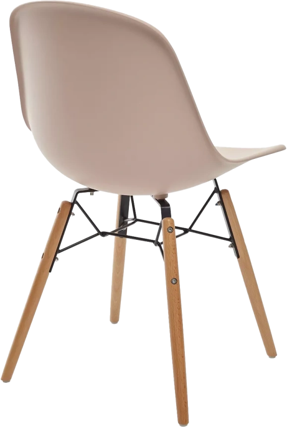 Стул Bonnie, пластиковый, 292-DPP розовый с деревянными ножками