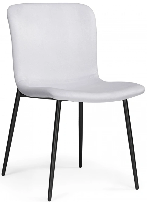 Стул на металлокаркасе Игон, серый / черный муар