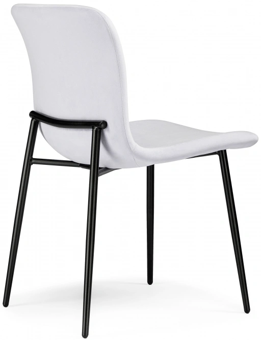 Стул на металлокаркасе Игон, серый / черный муар