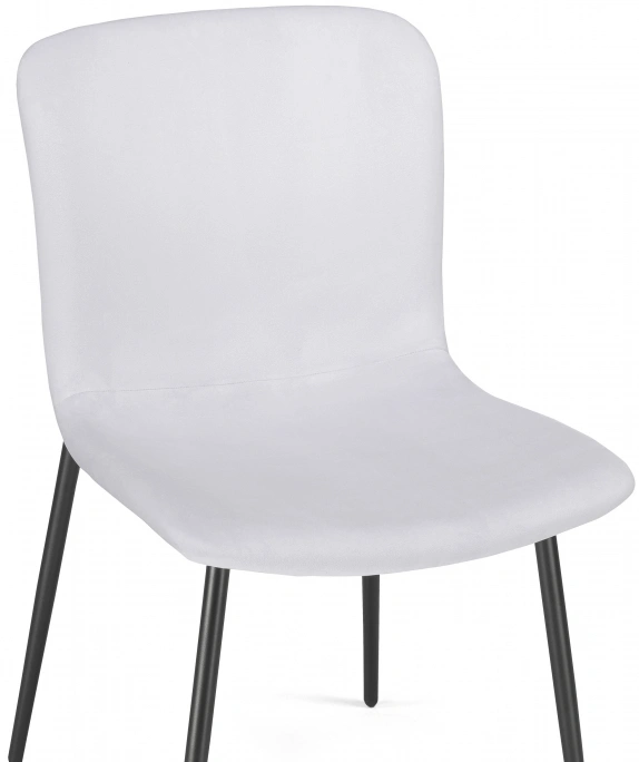 Стул на металлокаркасе Игон, серый / черный муар