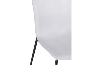 Стул на металлокаркасе Игон, серый / черный муар