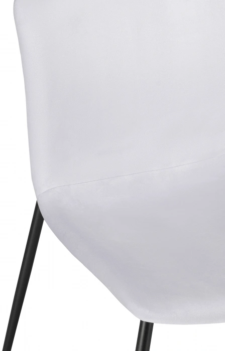 Стул на металлокаркасе Игон, серый / черный муар