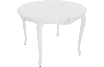 Кухонный стол Кабриоль D 105, эмаль белая