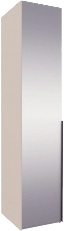 Шкаф одностворчатый Луара 1, распашной с зеркалом, кашемир серый