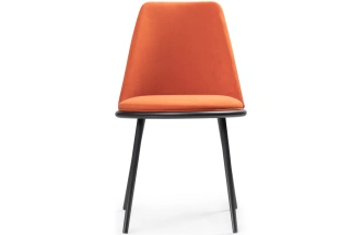 Стул Алдис, на металлокаркасе, катания флам / черный матовый