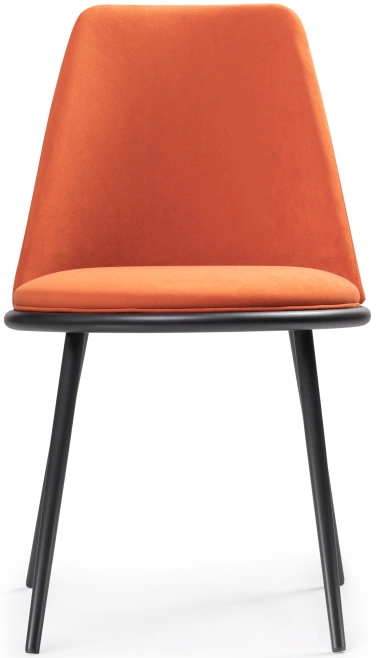 Стул Алдис, на металлокаркасе, катания флам / черный матовый