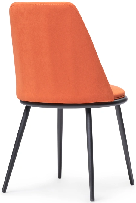 Стул Алдис, на металлокаркасе, катания флам / черный матовый