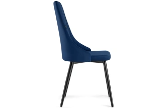 Стул Нараян, мягкий, velutto 26 / черный