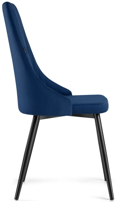 Стул Нараян, мягкий, velutto 26 / черный