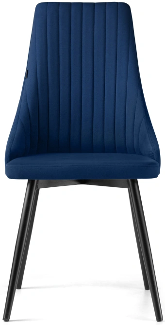 Стул Нараян, мягкий, velutto 26 / черный