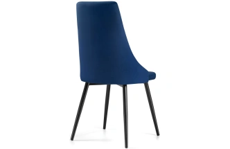 Стул Нараян, мягкий, velutto 26 / черный