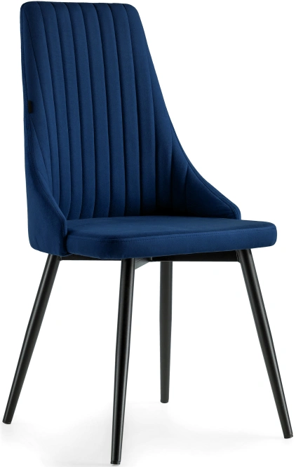 Стул Нараян, мягкий, velutto 26 / черный