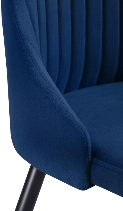 Стул Нараян, мягкий, velutto 26 / черный