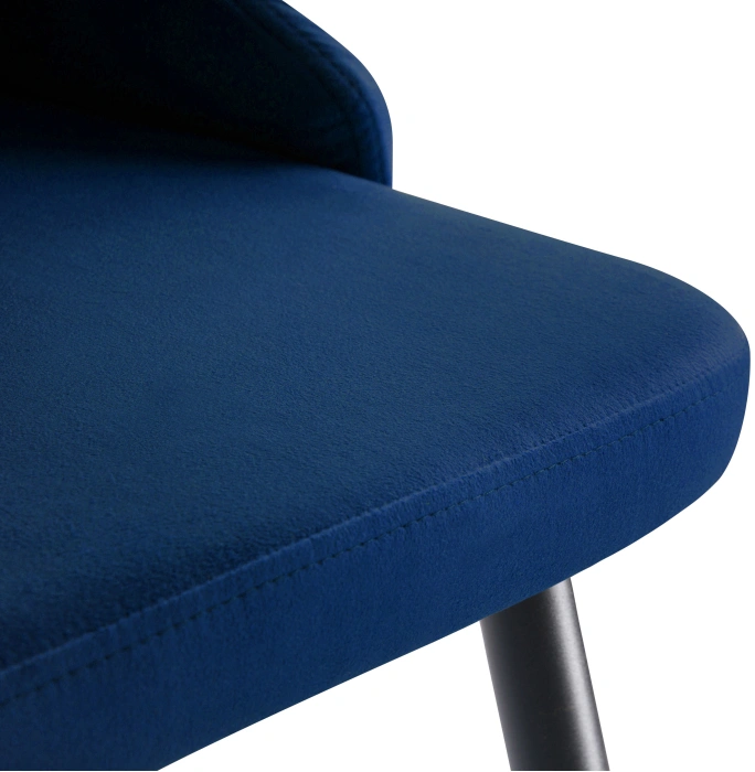 Стул Нараян, мягкий, velutto 26 / черный