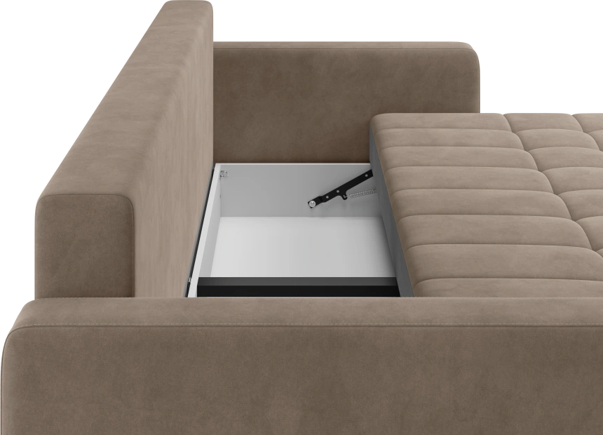 Диван прямой Campo, модель 044, Ultra Beige (бежевый)