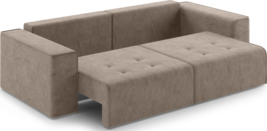 Диван прямой Конте, модель 036, Germes Beige (бежевый)