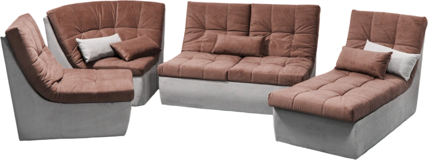 Диван угловой София 2, MONAKO-A 04, MONAKO-A 14, с задней тканью