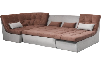 Диван угловой София 2, MONAKO-A 04, MONAKO-A 14, с задней тканью