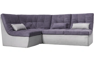 Диван угловой София 2 с кресельной частью, MONAKO-A 08, MONAKO-A 14, с задней тканью