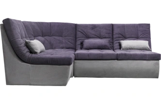 Диван угловой София 2 с кресельной частью, MONAKO-A 08, MONAKO-A 14, с задней тканью