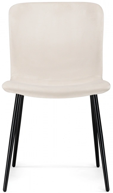 Стул на металлокаркасе Игон, бежевый / черный муар