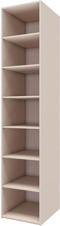 Шкаф одностворчатый Луара 5, распашной с зеркалом, кашемир серый