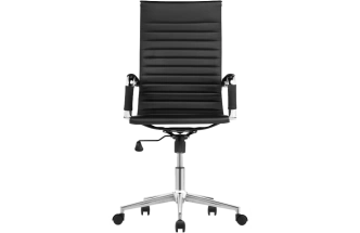 Компьютерное кресло Reus, экокожа, black / chrome